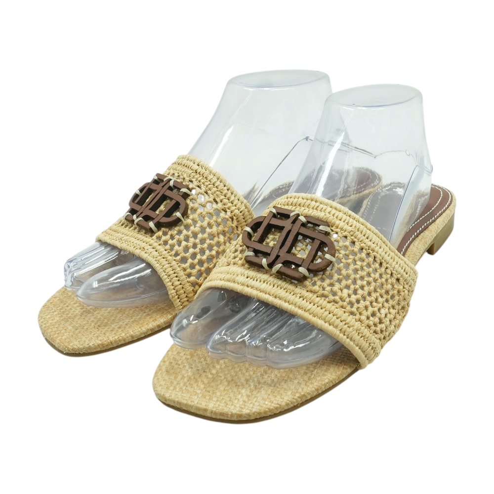 Samkhai Beige Flat Sandals – Image 2