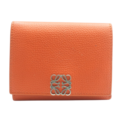 Orange Anagram Trifold Wallet