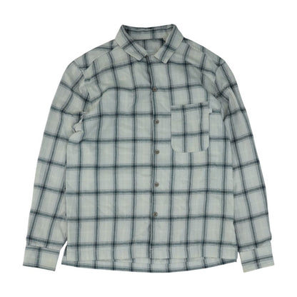 Ivory Plaid Flannel Button Down