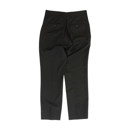 Black Solid Dress Pants