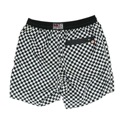 Black Check Swim Bottom