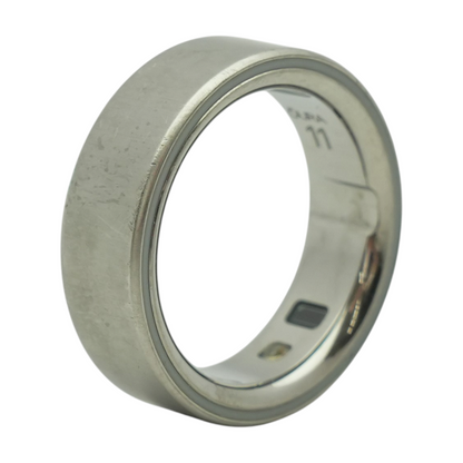 Oura 4th Gen Brushed Silver Smart Ring- Ring Only – Image 1