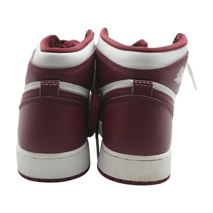 Jordan 1 Retro High OG Red Leather Athletic Shoes