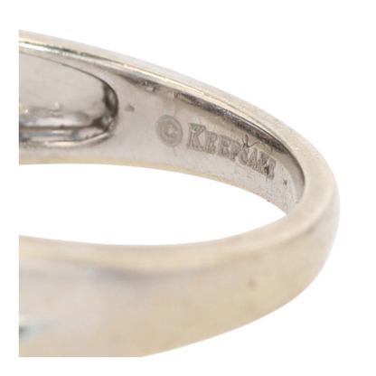 14K White Gold Diamond Engagement Ring