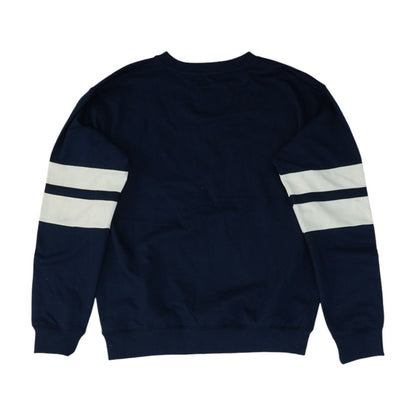 Navy Embroidery Detail Sweatshirt