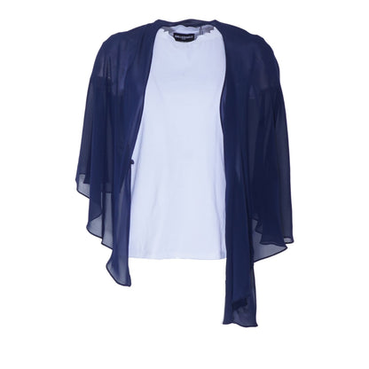 Navy Cropped Cardigan