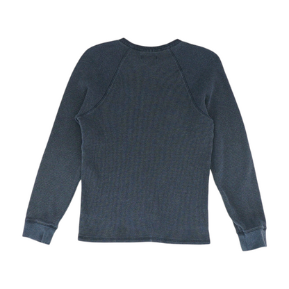 Navy Solid Henley T-Shirt
