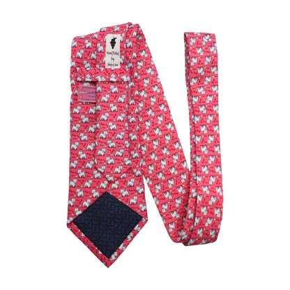 Red Print Neck Tie