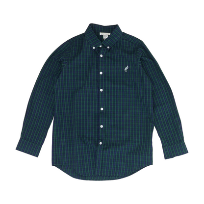 Blue Check Long Sleeve Button Down