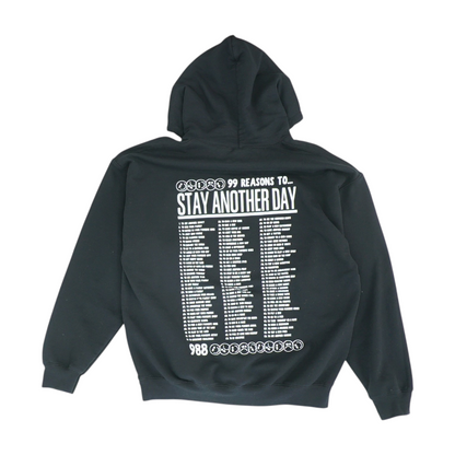 Black Solid Hoodie Pullover
