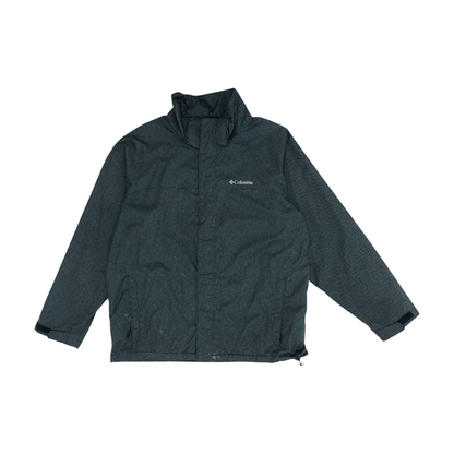 Gray Print Rain Jacket