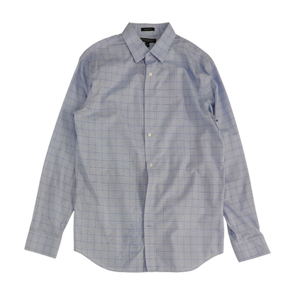 Blue Plaid Long Sleeve Button Down