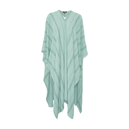 Green Print Cardigan