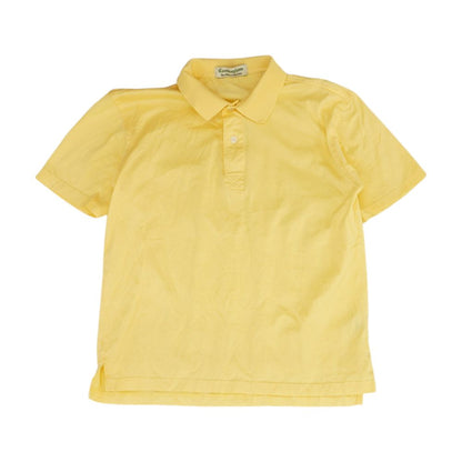 Yellow Solid Short Sleeve Polo