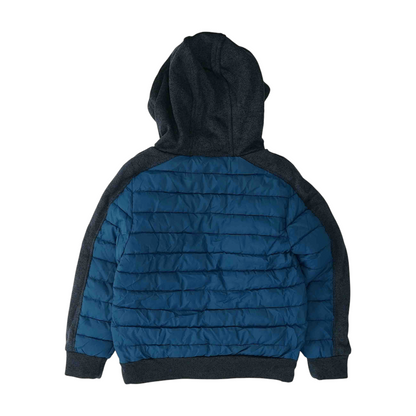Blue Color Block Jacket