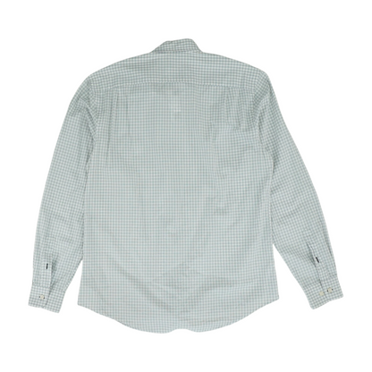 White Check Long Sleeve Button Down