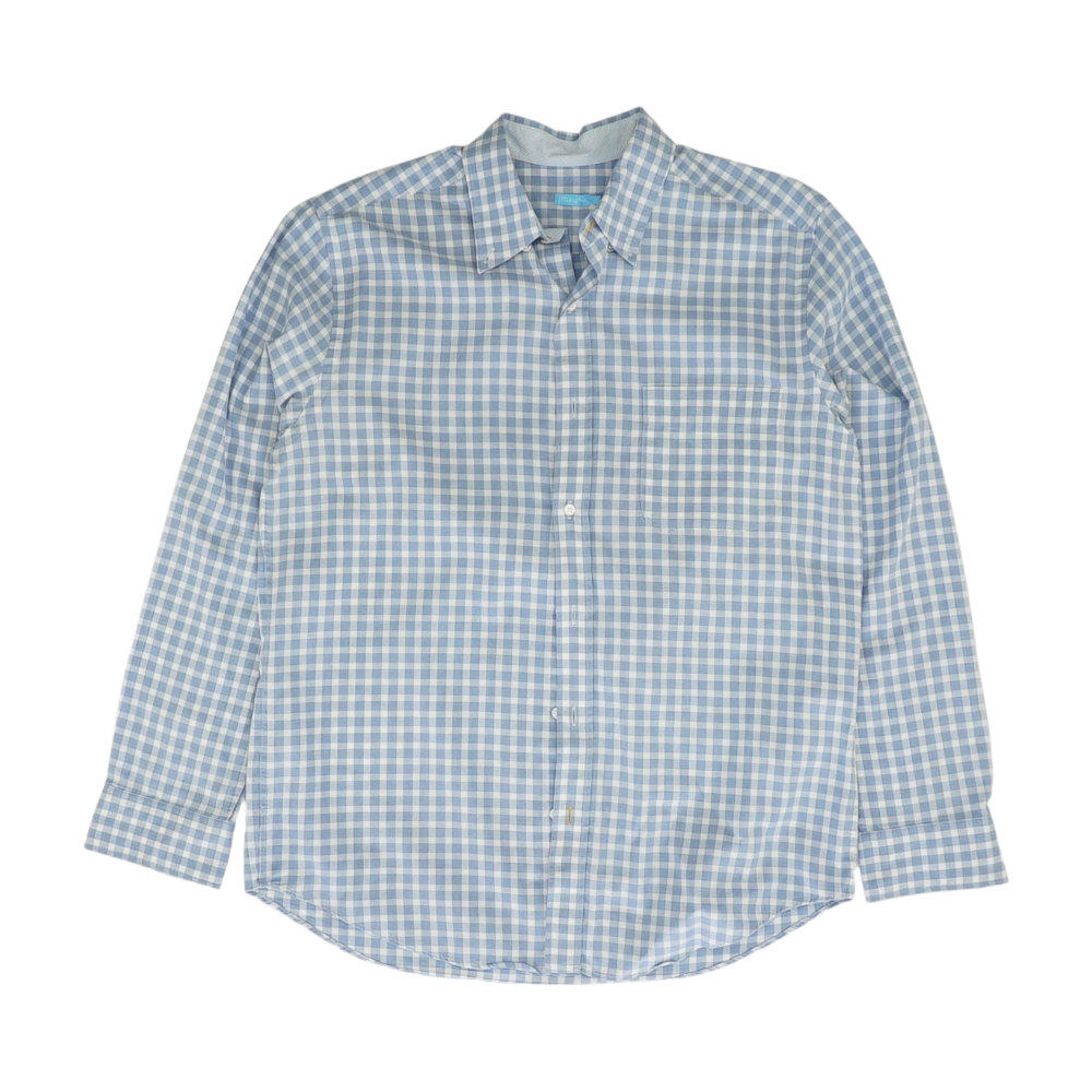 Blue Check Long Sleeve Button Down