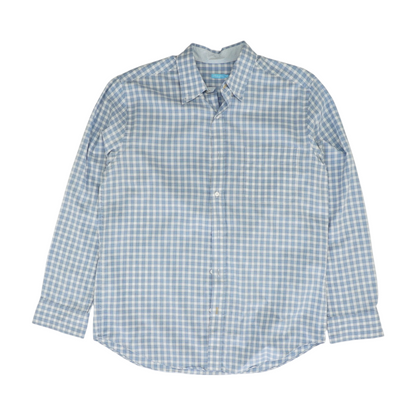 Blue Check Long Sleeve Button Down