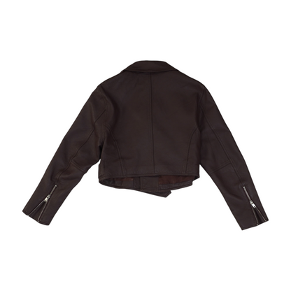 Brown Solid Leather