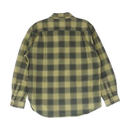 Green Plaid Flannel Button Down