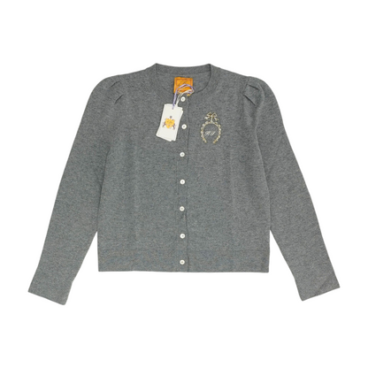 Gray Cardigan Sweater