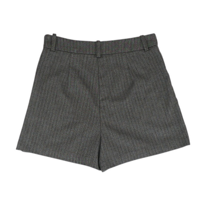 Gray Herringbone Mini Skort