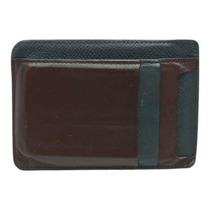 Hermès City 8CC Jungle Card Holder in Bleu Indigo and Bordeaux