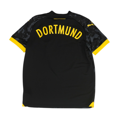 Boys' Black Borussia Dortmund Short Sleeve Jersey