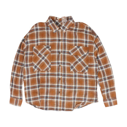 Brown Plaid Button Down