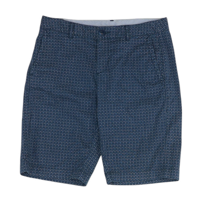 Blue Abstract Chino Shorts