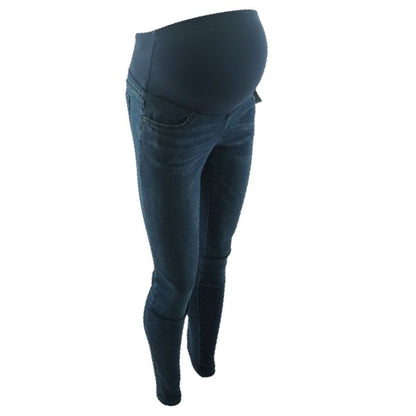 Blue Low Rise Skinny Leg Maternity Jeans