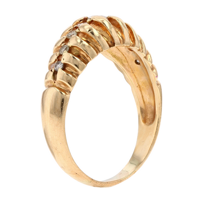 1/5 ctw 14K Yellow Gold Diamond Fashion Ring