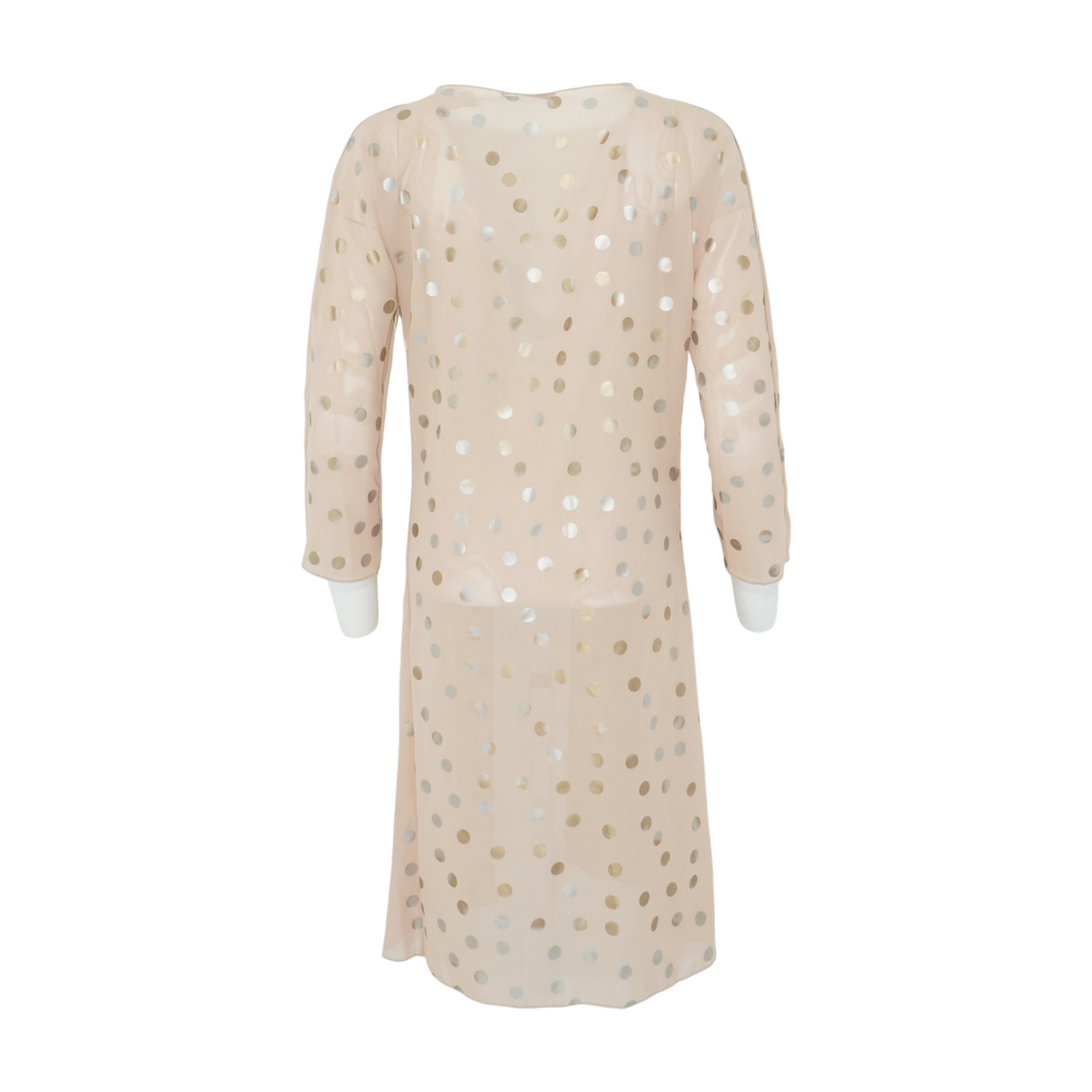 Tan Polka Dot Cardigan