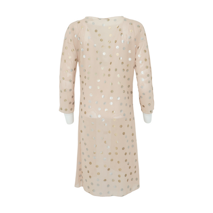 Tan Polka Dot Cardigan