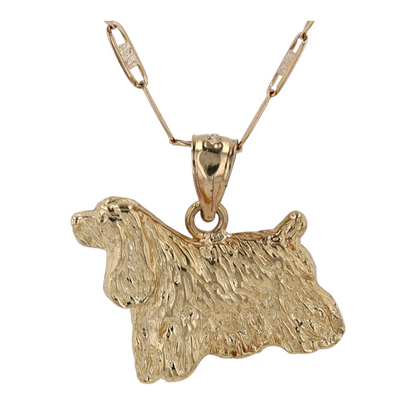 14K Tri-Tone Gold Pendant Necklace