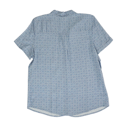 Blue Print Button Down