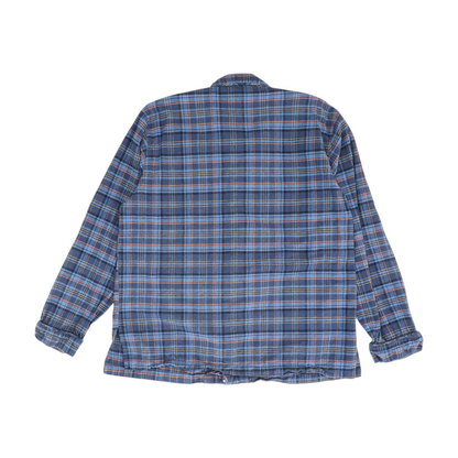 Blue Plaid Flannel Button Down