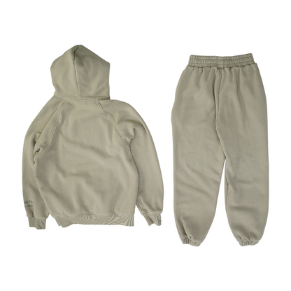 Beige Solid Active Set