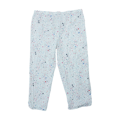 White Print Pajama Bottom