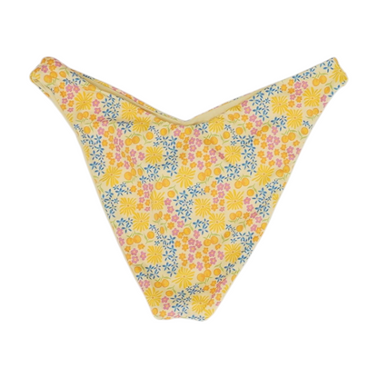 Yellow Floral Swim Bottom