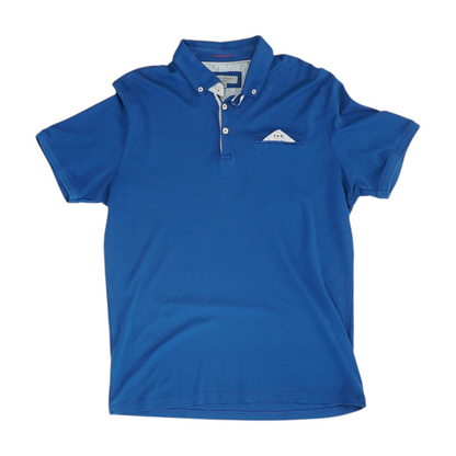 Teal Solid Short Sleeve Polo