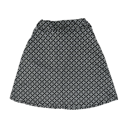 Black Petite Abstract Mini Skirt
