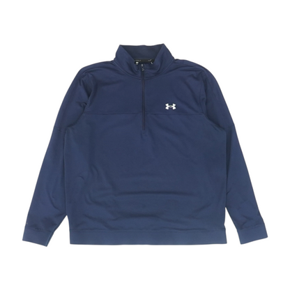 Navy Solid 1/4 Zip Pullover