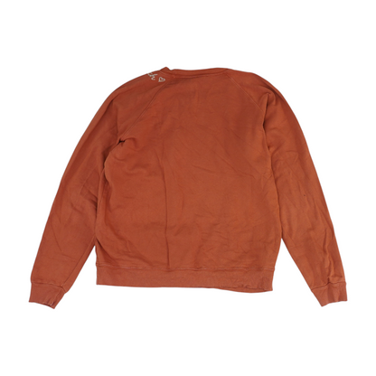 Orange Solid Sweatshirt Pullover