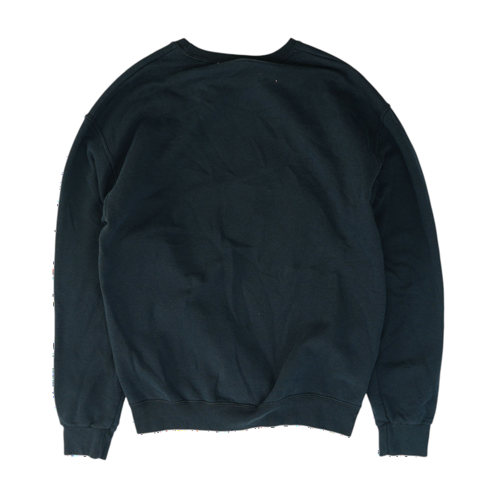 Black Solid Sweatshirt Pullover
