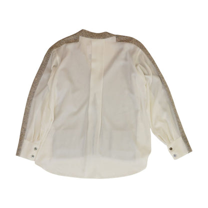 Gray Solid Long Sleeve Blouse