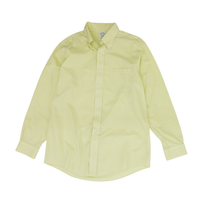 Lime Check Long Sleeve Button Down