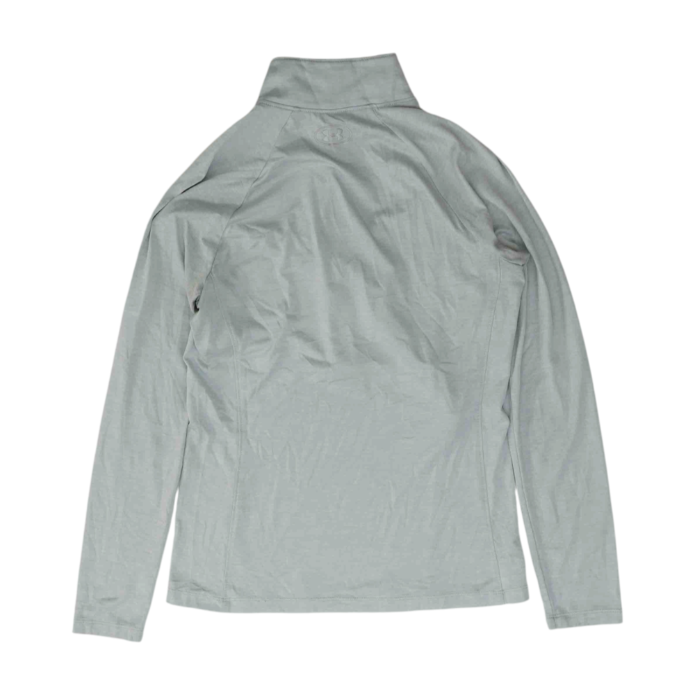 Gray Solid 1/4 Zip Pullover
