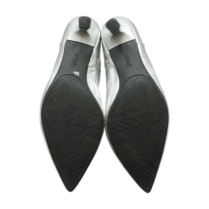 Silver Ankle Boots