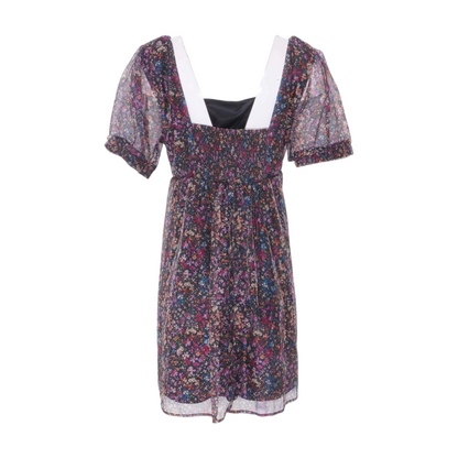 Black Floral Mini Dress